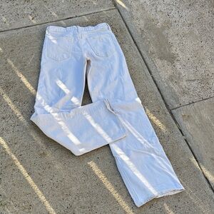 MOTHER Flare & Wide Leg Jeans in Cream